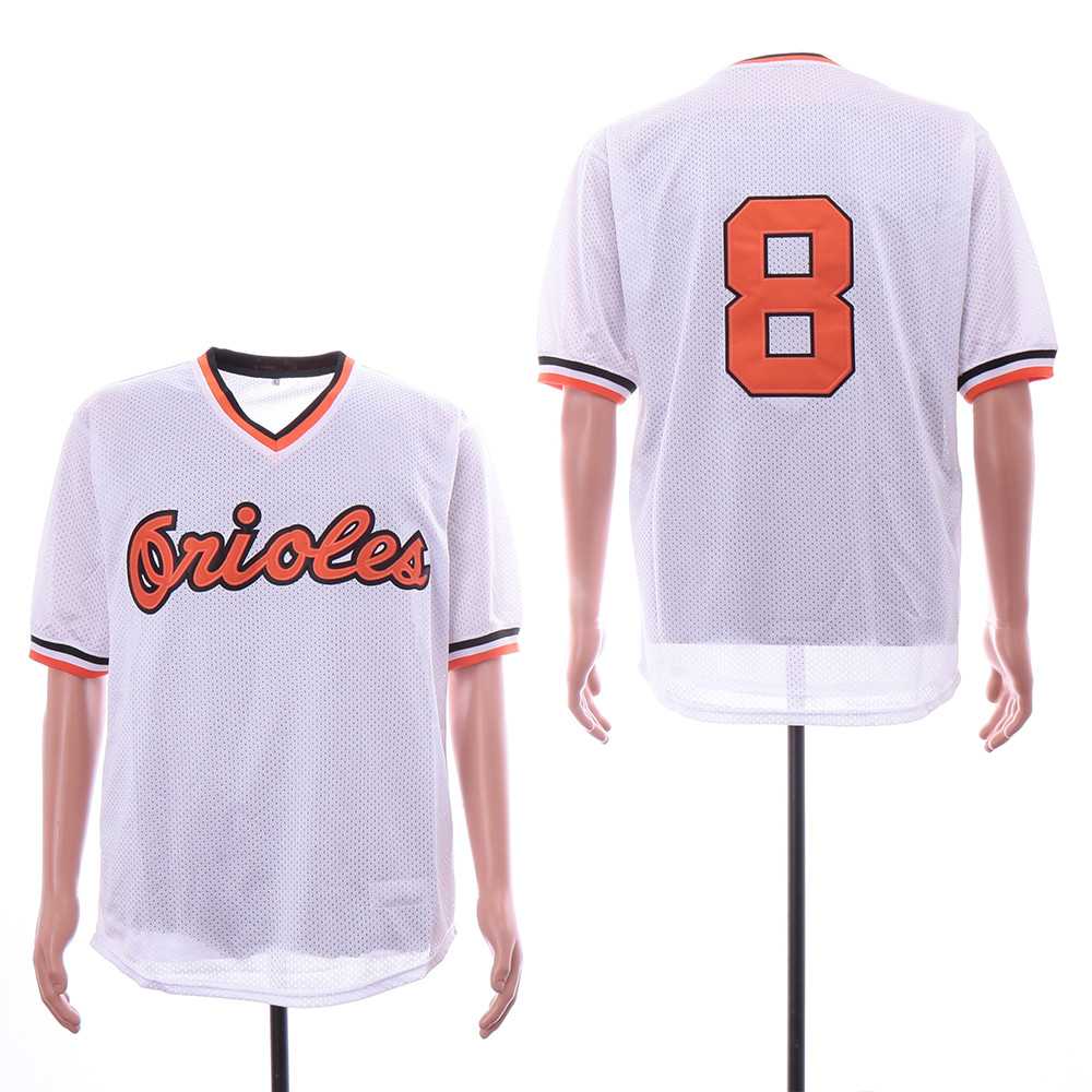 Orioles 8 Cal Ripken Jr White Mesh Throwback Jersey Sguo,We sell and wholesale Orioles 8 Cal Ripken Jr White Mesh Throwback Jersey Sguo on line form chian!